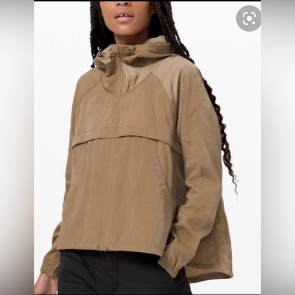 Lululemon Seek Vistas 1/2 Zip Jacket
 Frontier Size M/L Khaki - Picture 3 of 12